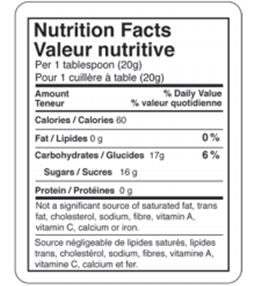 Label - Nutritional Label